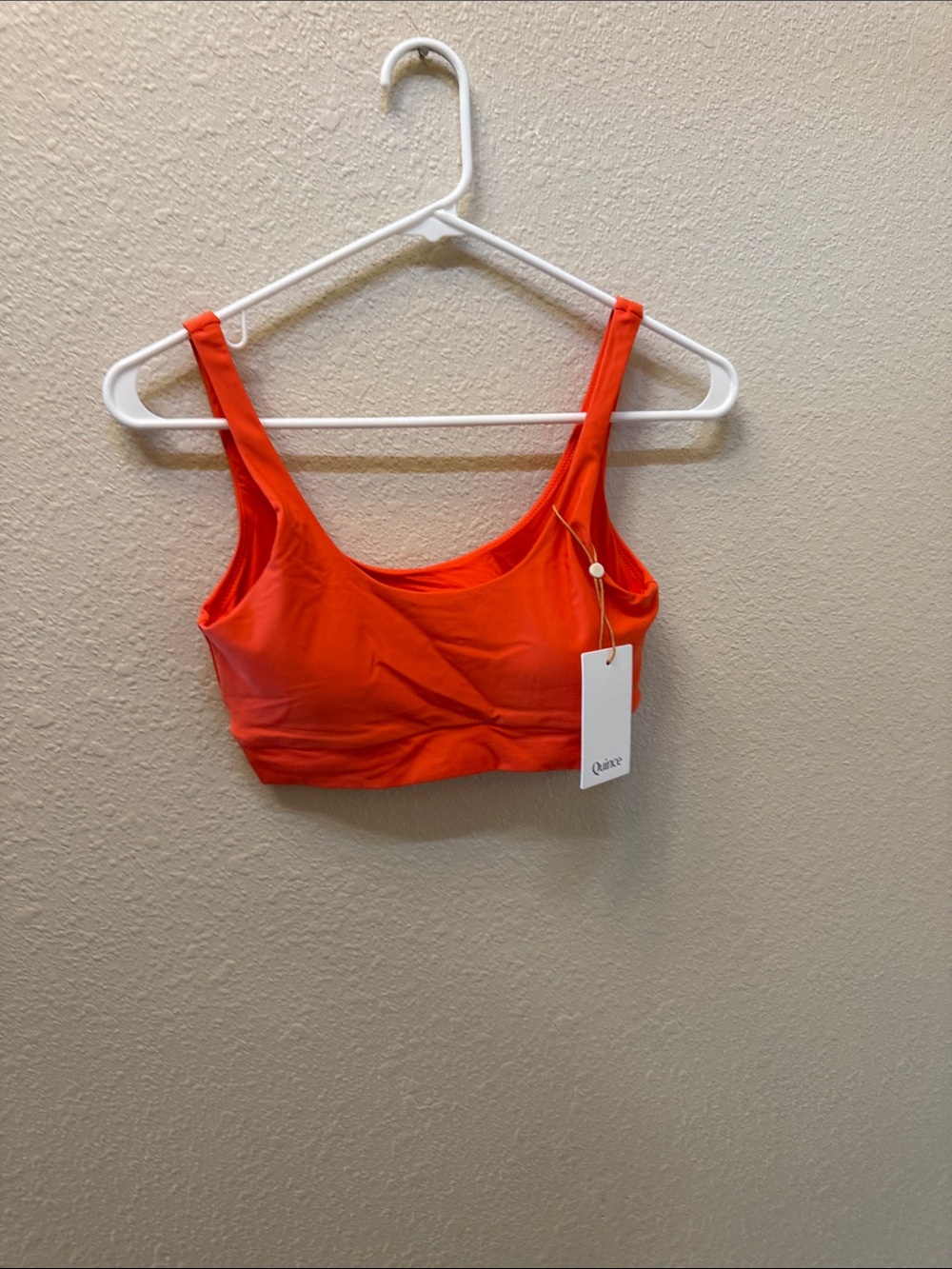 Quince Orange Scoop-Neck Bralette